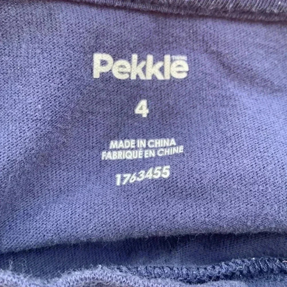 Five for 25 Pekkle medium weight short sleeve T-shirt w embroidery and appliqués - Picture 3 of 4